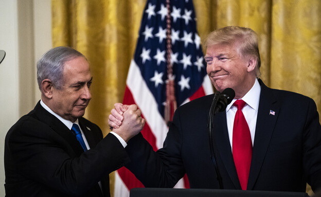 דונלד טראמפ, בנימין נתניהו (צילום: Jabin Botsford, getty images)