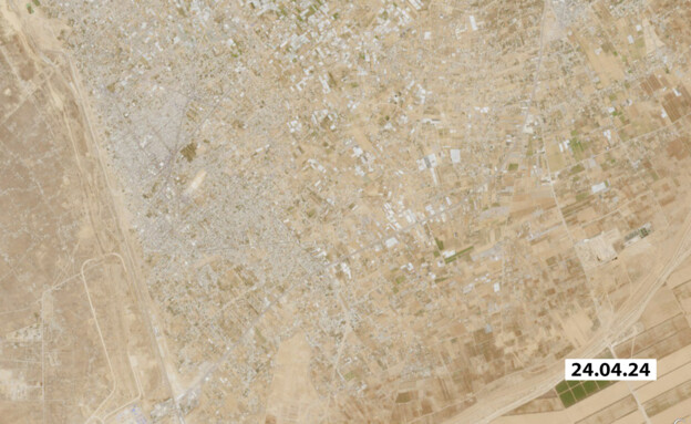 תמונת לוויין של רפיח (צילום: European union, Copernicus Sentinel data 2025)