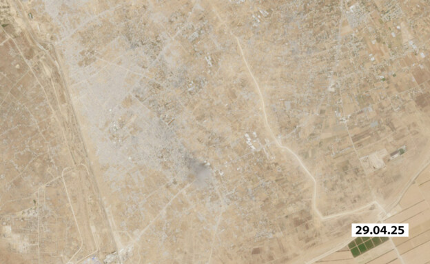 תמונת לוויין של רפיח (צילום: European union, Copernicus Sentinel data 2025)