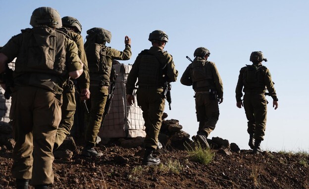 הכוחות מעבר לגבול (צילום: דובר צה