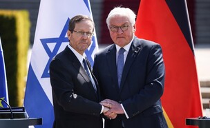 הנשיא הרצוג ונשיא גרמניה שטיינמאייר (צילום: reuters)