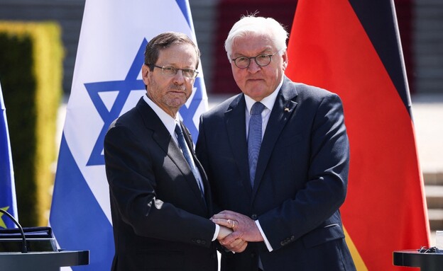 הנשיא הרצוג ונשיא גרמניה שטיינמאייר (צילום: reuters)
