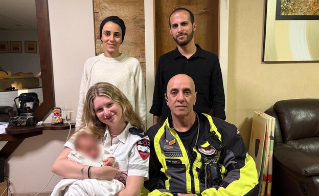 לידה בבית  (צילום: דוברות מד