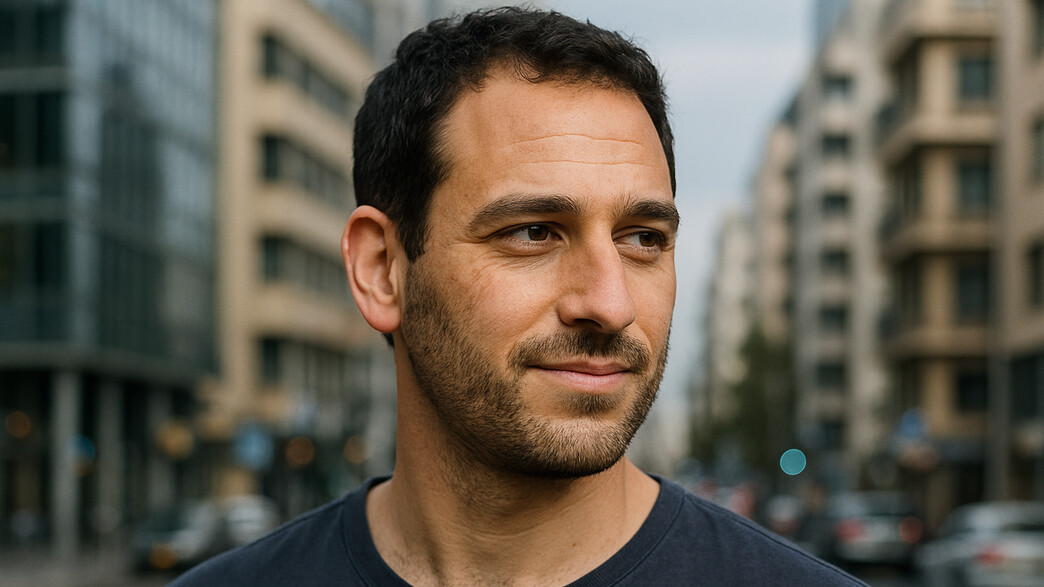 גבר עומד ברחוב