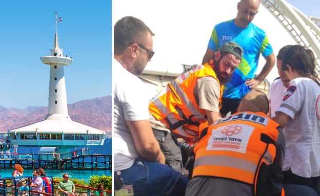 תאונת צלילה המצפה התת ימי אילת (צילום: דוברות איחוד הצלה | shutterstock)
