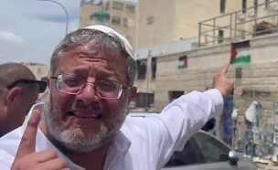 נטורי קרתא שהניפו דגלי אש״ף וניסו לתקוף את השר