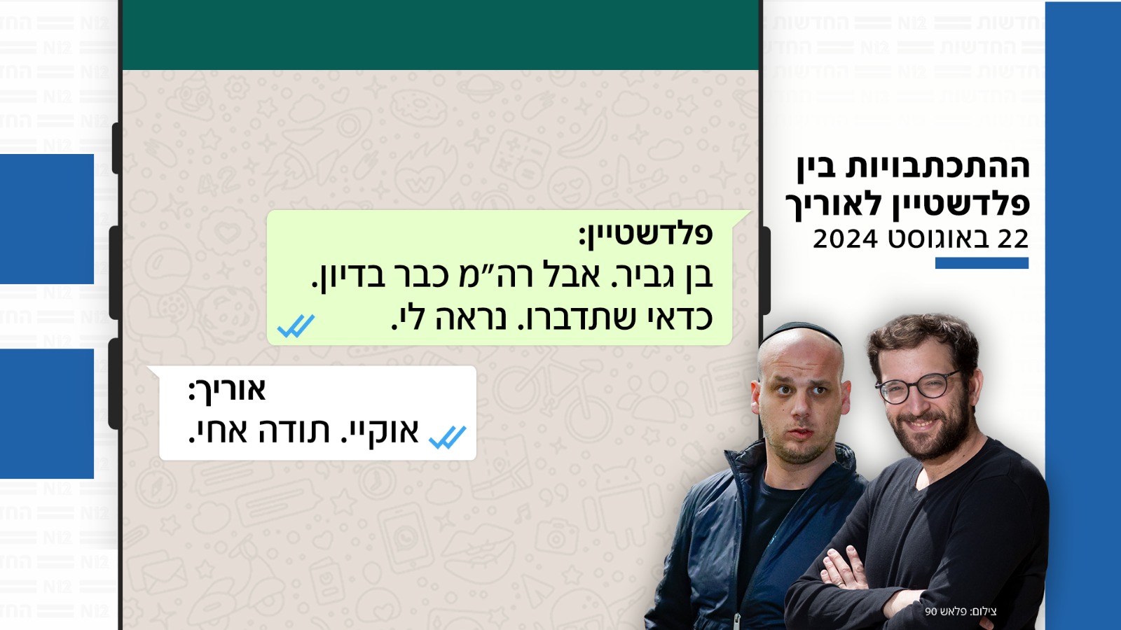 ההתכתבויות בין פלדשטיין לאוריך