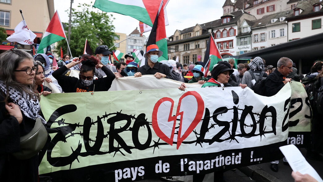 הפגנה פרו פלסיטנית בבאזל 