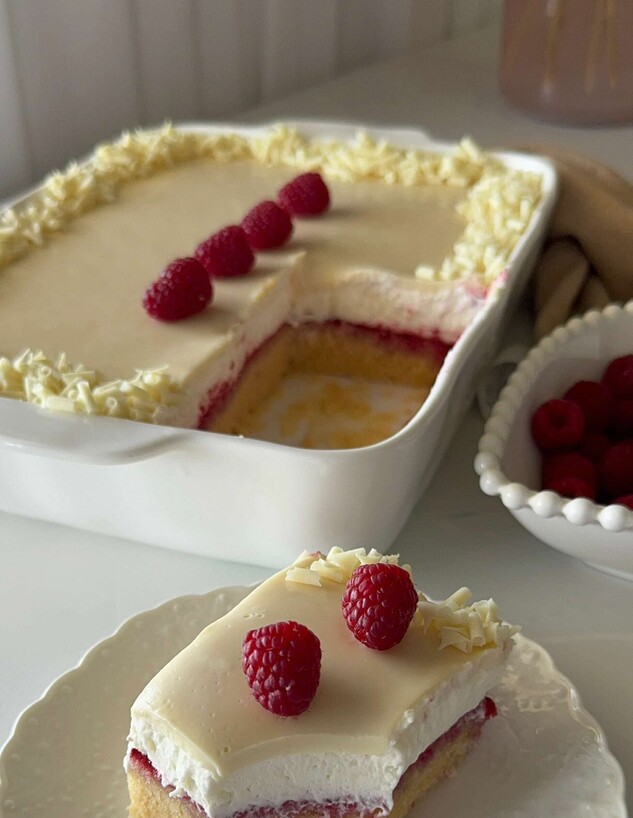 עוגת קרמבו פטל ושוקולד לבן הכי טעימה שיש