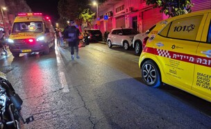 תקרית ירי ביפו (צילום: מד"א)