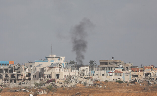 תקיפות נרחבות בח'אן יונס (צילום: reuters)