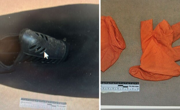 הכפפות והרעלה שהושלכו מהרכב הכפפות והרעלה שהושלכו מהרכב