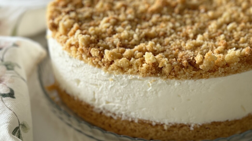 עוגת גבינה פירורים