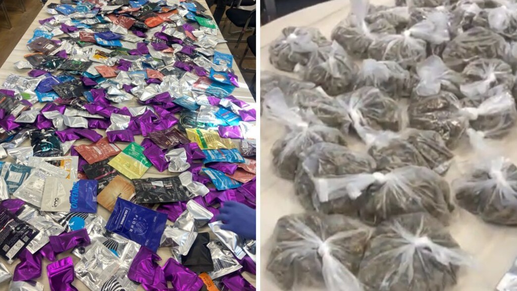 תיעוד הסמים שנתפסו