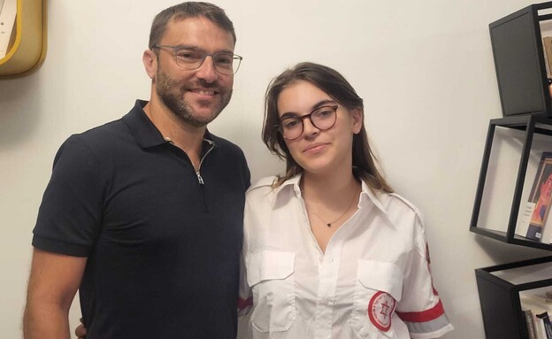 לנה מרים ואביה (צילום: פרטי)