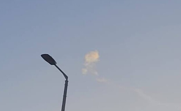יירוט בשמי אשקלון  (צילום: צביקה בלומשטיין)