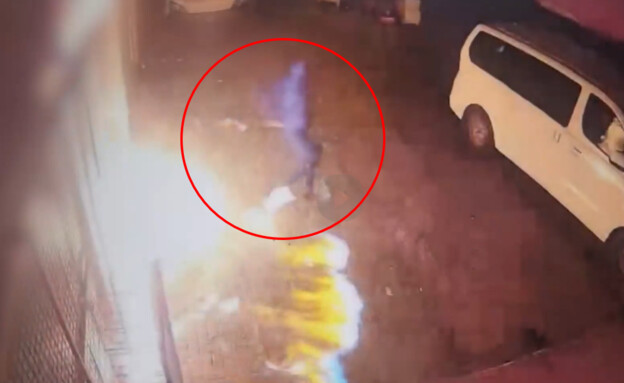 תיעוד מעשי ההצתה (צילום: דוברות המשטרה)