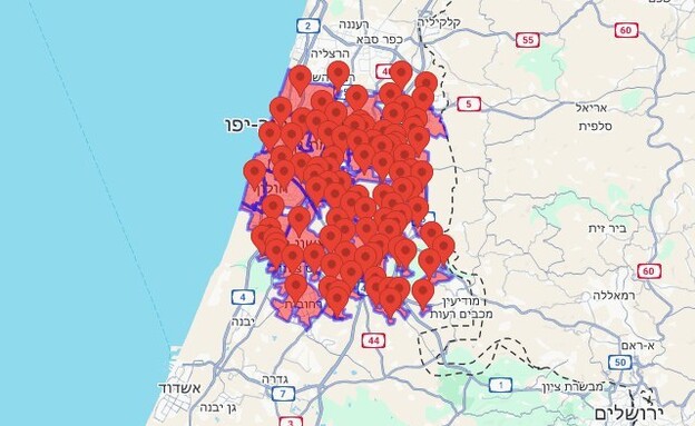 אזעקות בגוש דן אזעקות בגוש דן