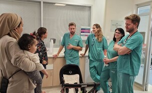 התינוקת שאושפזה בספרא (צילום: פרטי)