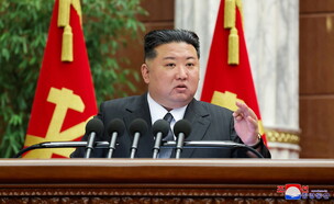 מנהיג קוריאה הצפונית קים ג'ונג און (צילום: רויטרס)