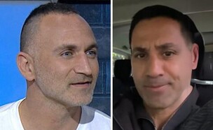 שחר חסון ושלום מיכאלשווילי (צילום: שחר חסון: מתוך חשבון האינסטגרם של שחר חסון | שלום מיכאלשווילי: מתוך "היום בלילה")