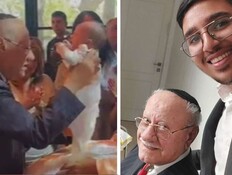 עמנואל משולם עם יאיר סעדו בצילום האחרון, ובברית האחרונה (צילום: באדיבות יאיר סעדו, הרשתות החברתיות)