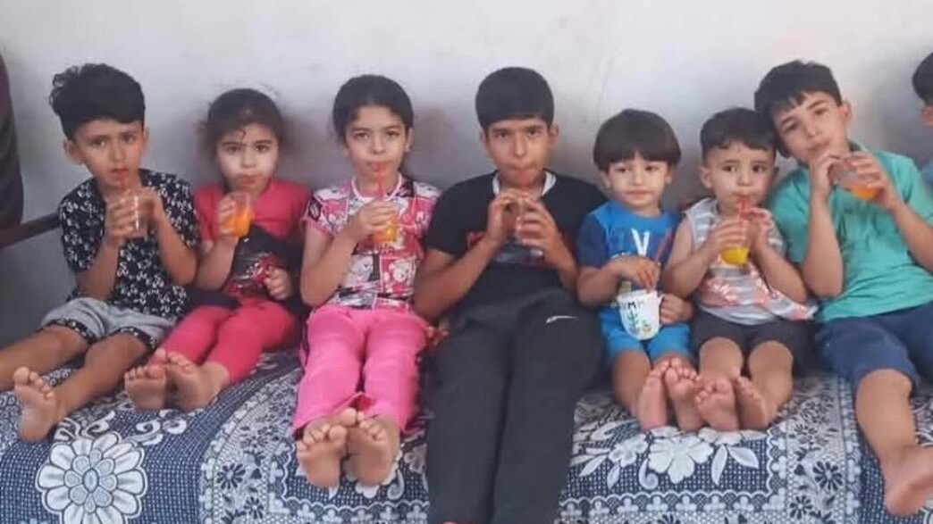 התמונה שיוחסה ל-9 האחים שנהרגו בח'אן יונס