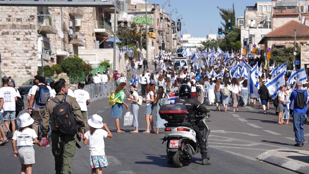 היערכות משטרתית למצעד הדגלים היערכות משטרתית למצעד הדגלים