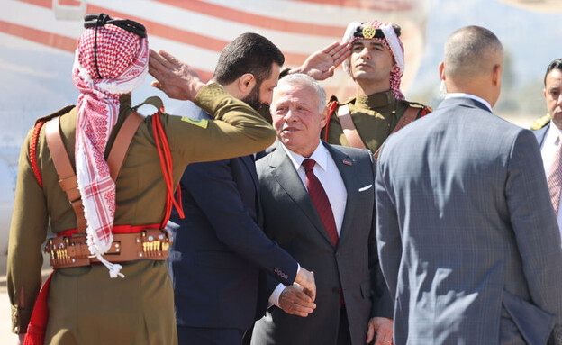 הנשיא הסורי והמלך הירדני (צילום: Salah Malkawi/Getty Images)