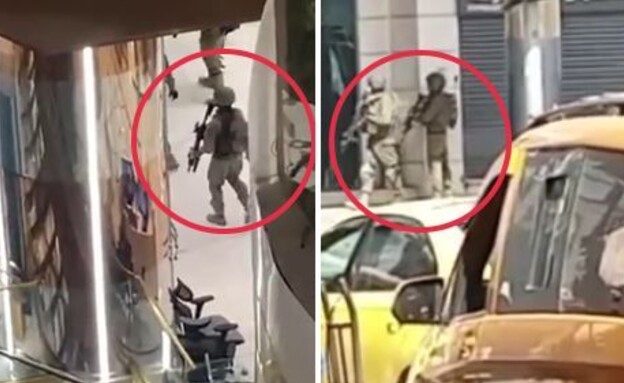 הכוחות כפי שצולמו (צילום: מתוך תיעוד שעלה ברשתות החברתיות, שימוש לפי סעיף 27א' לחוק זכויות יוצרים)