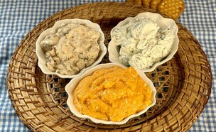 3 ממרחים לשבועות (צילום: יעל קצב, mako אוכל)