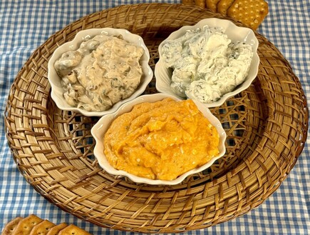 3 ממרחים לשבועות (צילום: יעל קצב, mako אוכל)