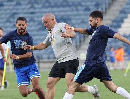 נבחרת הנובה נגד נבחרת ישראל (צילום: אבי מזרחי)