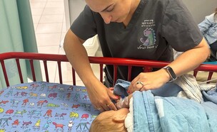 תינוק נכווה ממים רותחים - ופונה במסוק לבית החולים הדסה עין כרם