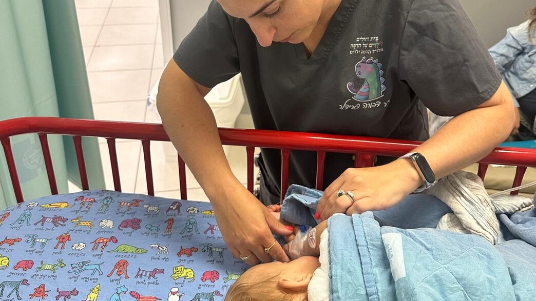 תינוק נכווה ממים רותחים - ופונה במסוק לבית החולים הדסה עין כרם