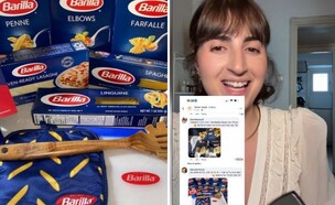 רותם אלמוג, הונאה של פסטה ברילה (צילום: tiktok)