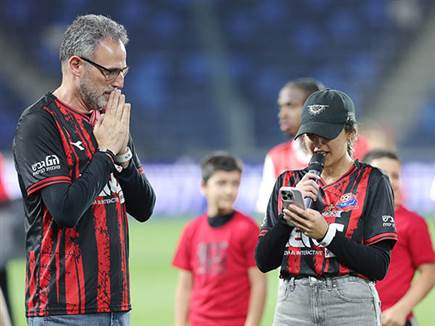 “התפללנו שזה יקרה“. רומי ואיתן גונן יחד (צילום: אלן שיבר) (צילום: ספורט 5)