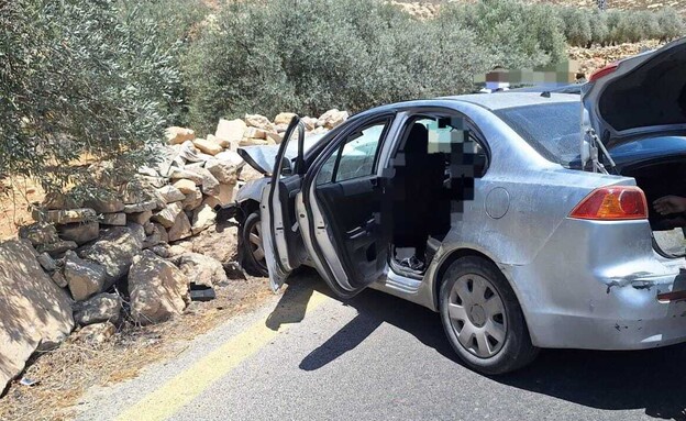 תאונת דרכים בגוש עציון (צילום: תיעוד מבצעי מד"א)