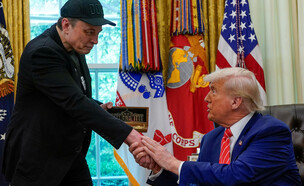 דונלד טראמפ ואילון מאסק (צילום: reuters)