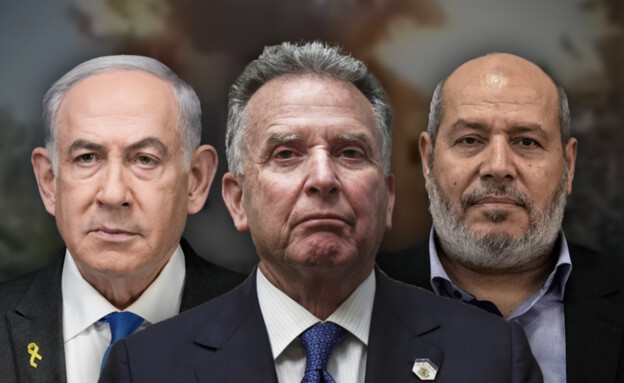 ח'ליל אל-חיה, סטיב וויטקוף, בנימין נתניהו (צילום: AP, רויטרס)