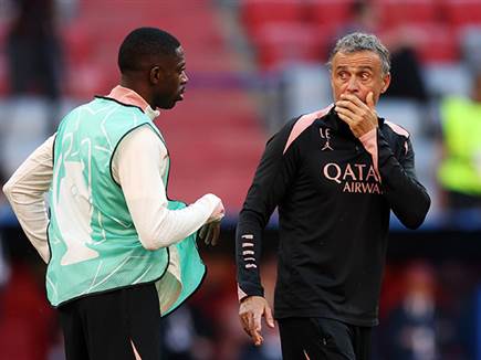 לואיס אנריקה ודמבלה. ישלימו את המשימה? (Getty) (צילום: ספורט 5)