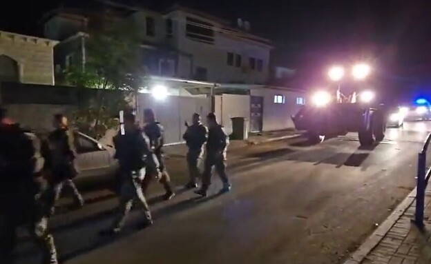 פעילות כוחות משטרה בפזורה הבדואית (צילום: דוברות המשטרה)