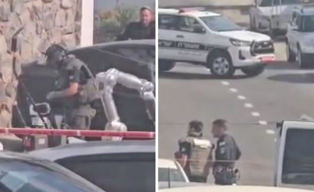 זירת מציאת המטען בטבריה