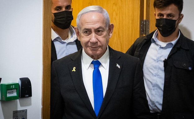 בנימין נתניהו ביום הראשון לחקירה הנגדית (צילום: חיים גולדברג, פלאש 90)