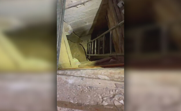 הפיר שממנו יצאו המחבלים שירו על הלוחמים שנהרגו (צילום: דובר צה
