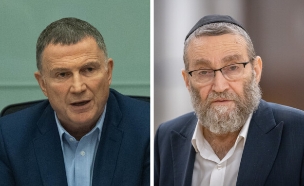 משה גפני, יולי אדלשטיין (צילום: חיים גולדברג, יונתן זינדל, פלאש 90)