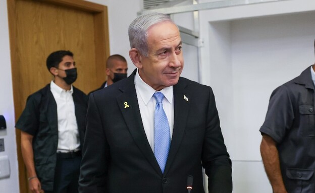 בנימין נתניהו ביום השני לחקירה הנגדית (צילום: מוטי מילרוד, הארץ)