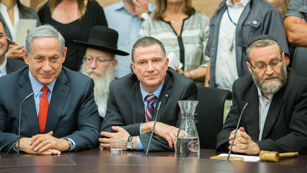 משה גפני, יולי אדלשטיין, בנימין נתניהו