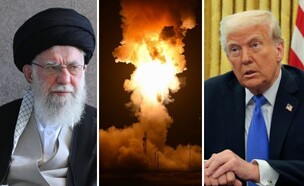 המתיחות והאיום האיראני (צילום: Iranian Leader's Press Office – Handout | U.S. Space Force photo by Airman 1st Class Kadielle Shaw | Anna Moneymaker)