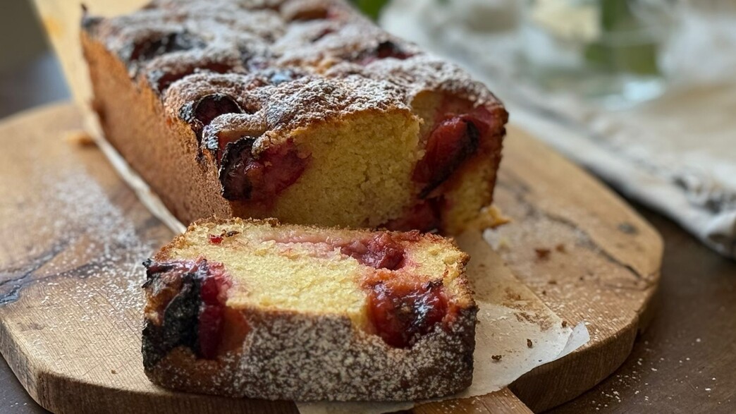 עוגת שזיפים רכה של קרן אגם